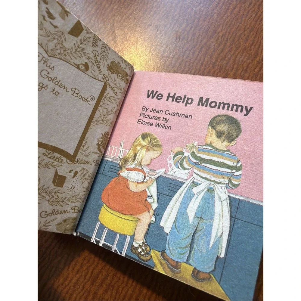 Miniature Little Little Golden Book:We Help Mommy‎ #11 Pictures by Eloise Wilkin